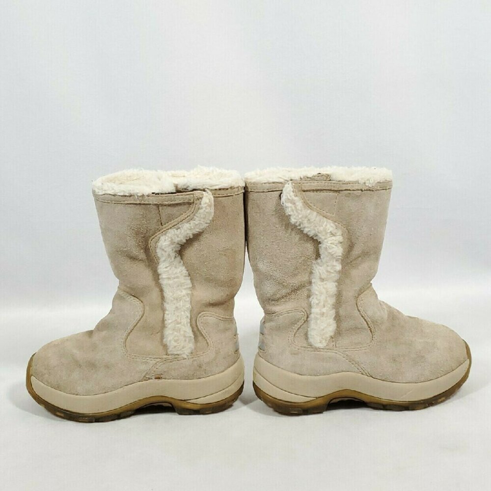 LL Bean Beige Suede Winter Boots Sz 1